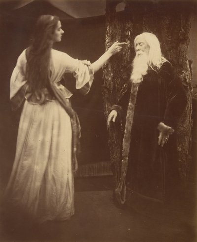 Vivien och Merlin, 1874. av Julia Margaret Cameron