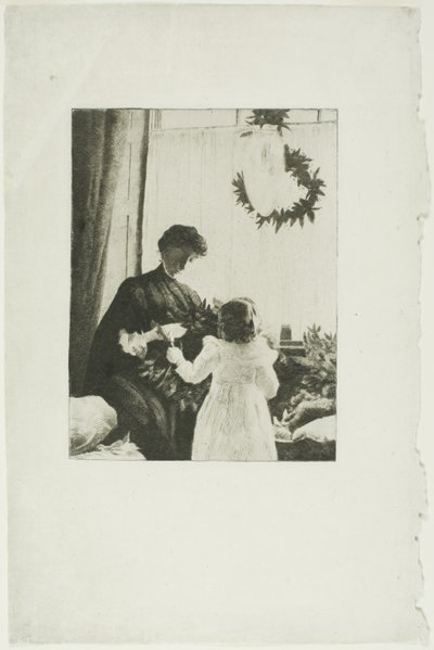 Julgrönt av Julian Alden Weir