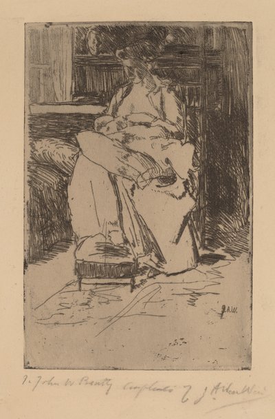 Mamma och barn av Julian Alden Weir
