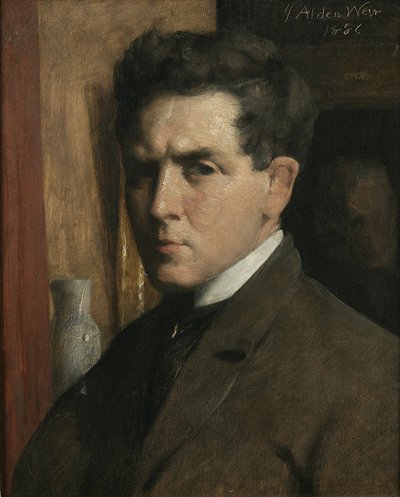 Självporträtt, 1886 av Julian Alden Weir