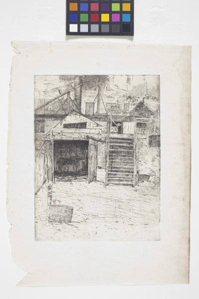 Snickaraffären (etsning) av Julian Alden Weir