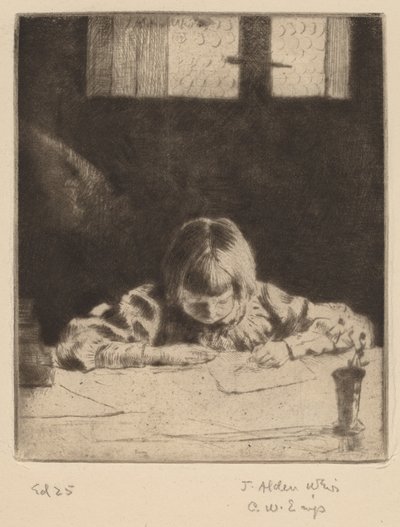 Den lilla studenten, 1890. av Julian Alden Weir