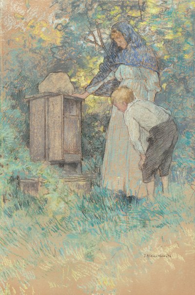 Tittar på bina av Julian Alden Weir