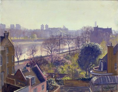 Chelsea Embankment från Physic Garden av Julian Barrow