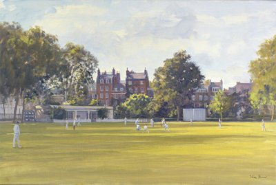 Cricket på Burton Court av Julian Barrow