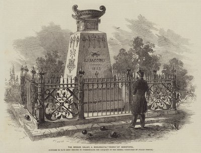 Bronsgalären, en monumental trofé vid Sebastopol (gravyr) av Julian Portch