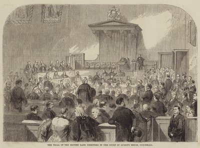 The Trial of the British Bank Directors in the Court of Queens Bench, Guildhall  av Julian Portch