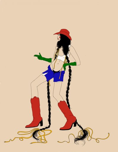 Modern cowgirl-stil av Juliana Kokolari