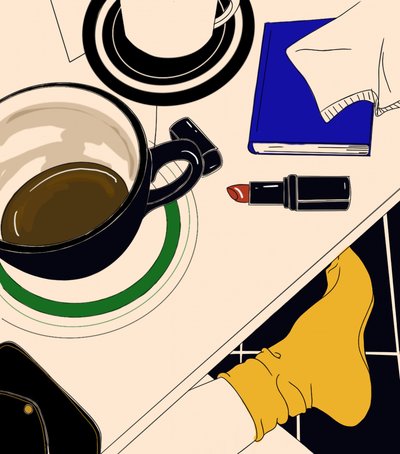 En avslappnad kaffestund av Juliana Kokolari