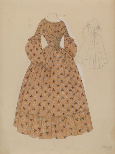 Klänning, c. 1937. av Julie C Brush