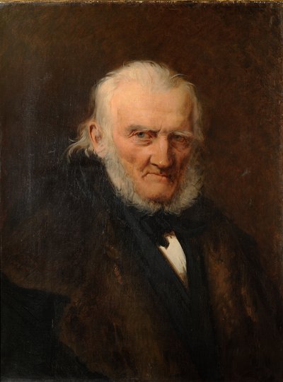 Porträtt av konstnären August Hagen av Julie Wilhelmine Hagen Schwarz