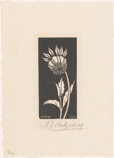 Dahlia av Julie de Graag (signed by artist)