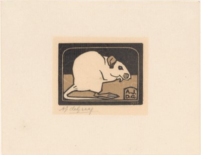 sittande mus av Julie de Graag (signed by artist)