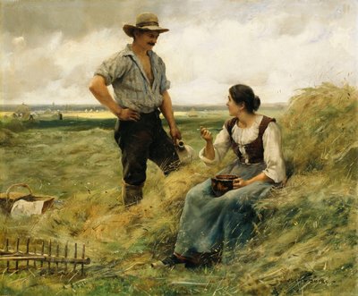En paus från skörden, av Julien Dupre