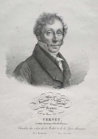 Carl Vernet av Julien Leopold Boilly