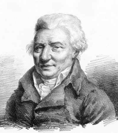 Porträtt av kompositören Pierre-Alexandre Monsigny 1729-1817, 1823. av Julien Leopold Boilly