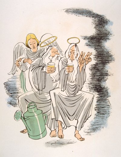 ユーモラスなワイン イラスト 1946.Illustration by Julien Pavil Swedish av Julien Pavil