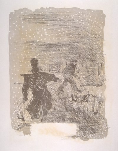 Humoristisk vinillustration 1946. Illustration av Julien Pavil av Julien Pavil