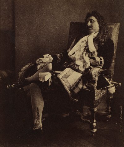 Herr Leroux i rollen som Alceste i Le Misanthrope, mitten av 1850-talet. av Julien Vallou de Villeneuve