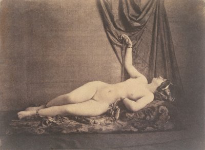 [Låtliggande kvinna naken], ca. 1853. av Julien Vallou de Villeneuve