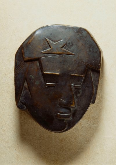 Tonåringens ansikte; En tonårsflickas ansikte, ca 1928-1929 av Julio Gonzalez
