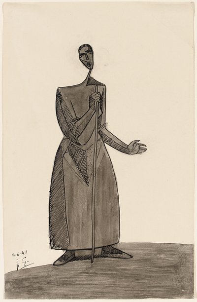 Bonde med stav, 1941 av Julio Gonzalez
