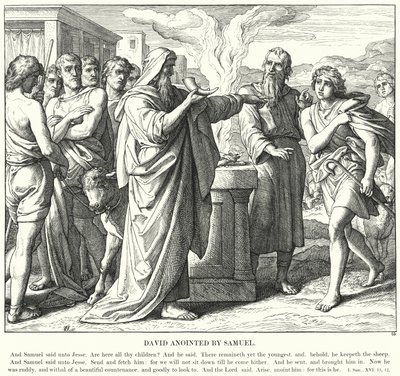 David smord av Samuel (gravyr) av Julius (after) Schnorr von Carolsfeld