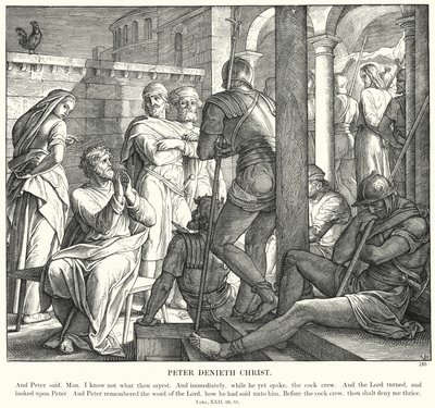 Peter Denieth Christ (gravyr) av Julius (after) Schnorr von Carolsfeld