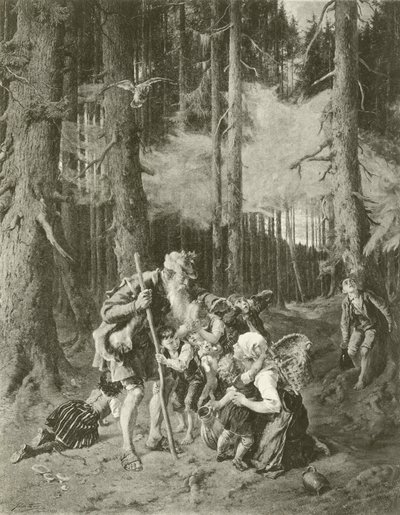 Den pålitliga Eckart (gravyr) av Julius Adam