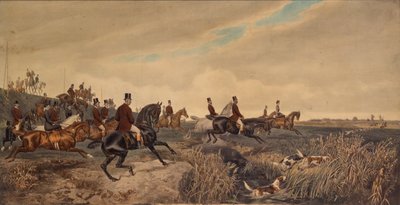 Kejsar Franz Joseph I med kejsarinna Elisabeth under en parforcejakt, 1880. av Julius Blaas von