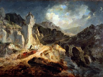 En Phaeton i ett åskväder av Julius Caesar Ibbetson
