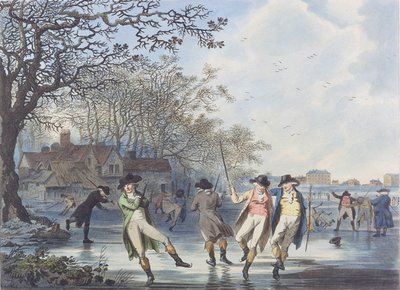 Winter Amusement: A View in Hyde Park from the Moated House, 1787 (akvatint) av Julius Caesar Ibbetson