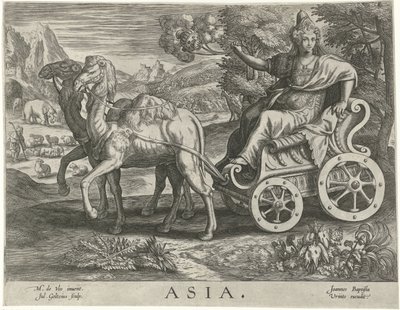 Asien Asien (titel på objekt) De fyra kontinenterna (serietitel) av Julius Goltzius