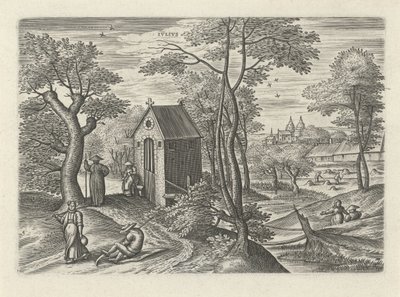 juli Ivlivs (titel på objekt) De tolv månaderna (serietitel) av Julius Goltzius