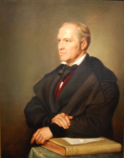 Portrait of Carl Gustav Carus av Julius Hubner