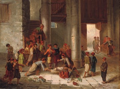 Bus på Skolgården av Julius Joseph Gaspard Starck