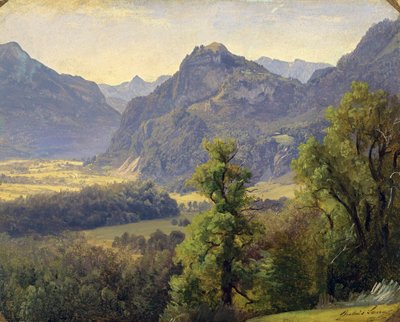 Värdshusdalen nära Brannenburg av Julius Lange