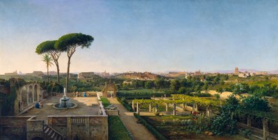 En utsikt över Rom från Aventine, 1873 av Julius O. Montalant