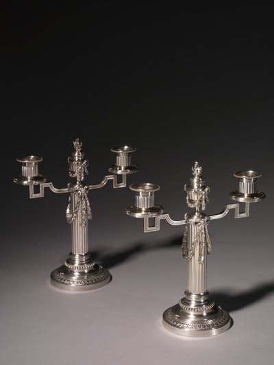 Ljusstake, firma Peter Carl Fabergé av Julius Rappoport