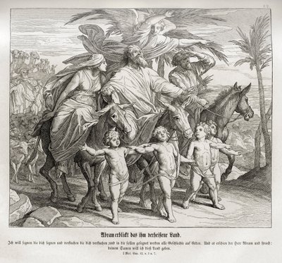 Abraham ser det utlovade landet, 1 Mosebok av Julius Schnorr von Carolsfeld