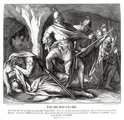 David skonar Sauls liv av Julius Schnorr von Carolsfeld
