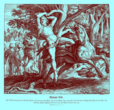 Absaloms död, 2 Samuel av Julius Schnorr von Carolsfeld