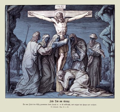 Jesu död på korset, Johannesevangeliet av Julius Schnorr von Carolsfeld