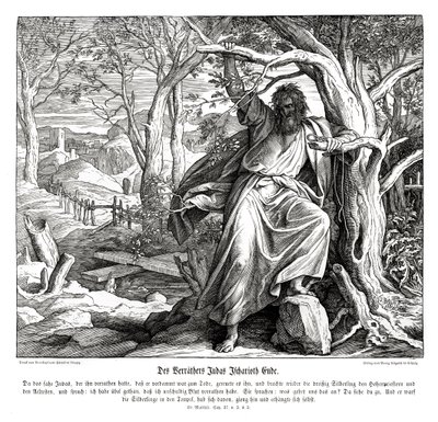Judas Iskariots död, Matteusevangeliet av Julius Schnorr von Carolsfeld