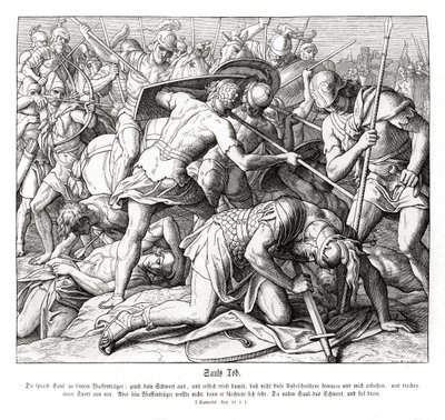 Sauls död av Julius Schnorr von Carolsfeld
