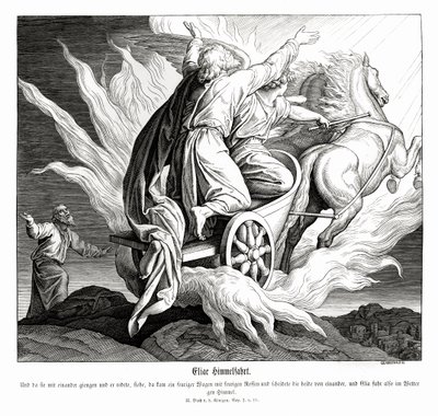 Elias himmelsfärd, 2 Kungl av Julius Schnorr von Carolsfeld