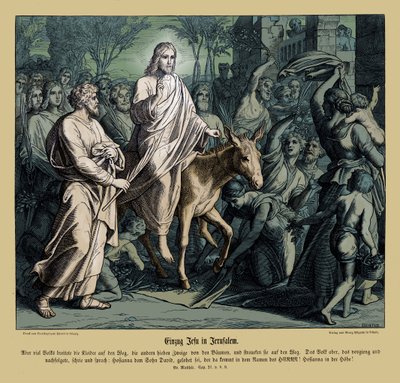 Jesu inträde i Jerusalem, Matteusevangeliet av Julius Schnorr von Carolsfeld
