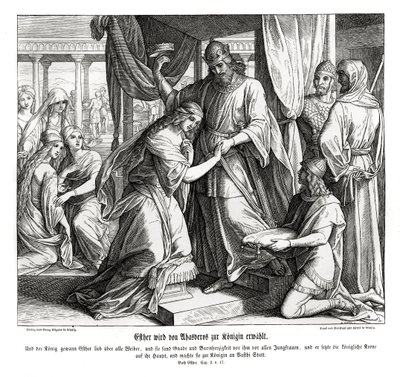 Esther görs till drottning, Esther av Julius Schnorr von Carolsfeld