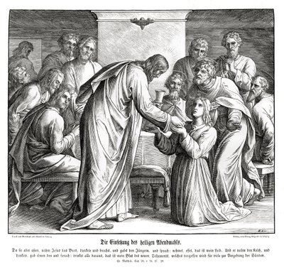 Eukaristin, Matteusevangeliet av Julius Schnorr von Carolsfeld