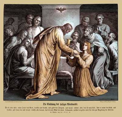 Eukaristin, Matteusevangeliet av Julius Schnorr von Carolsfeld